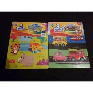 Playskool 6 puzzles total 2 unopened packages, New toddler